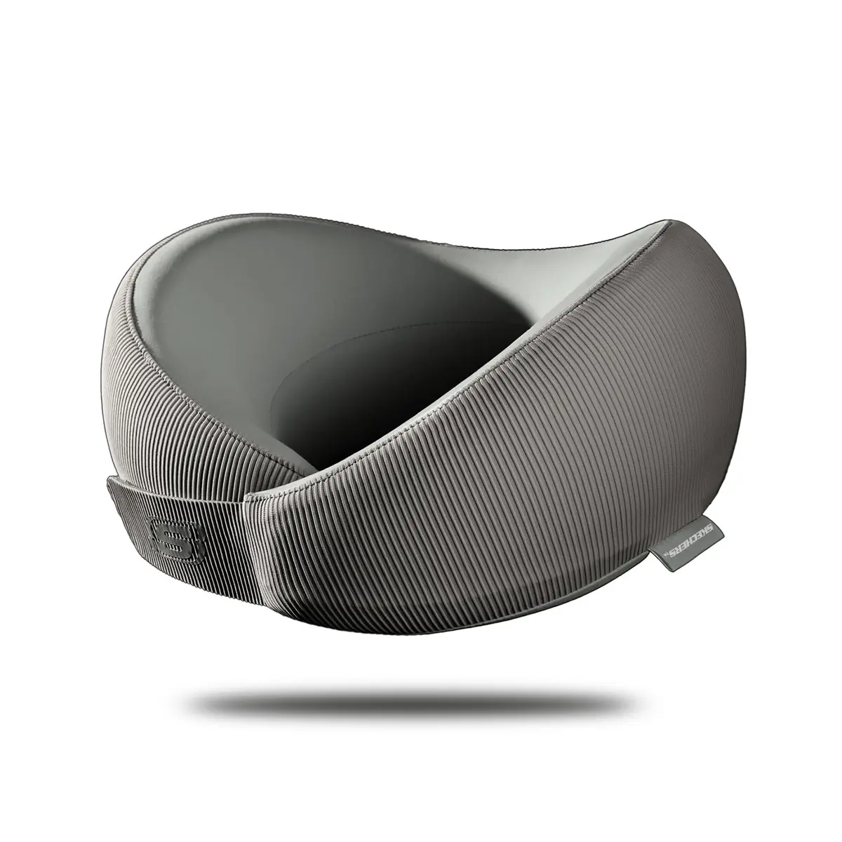 Skechers Memory Foam Neck Pillow Grey | Breathable & Ergonomic Travel Support - main product image