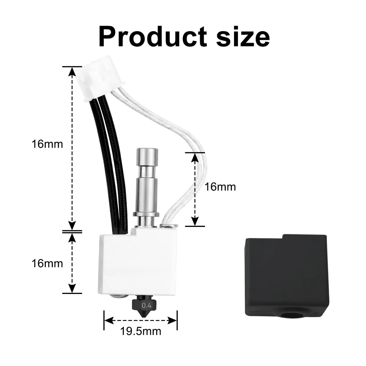 SeulQirw Kobra S1/S1 Combo 3D Printer Hotend Kit 0.4mm | Compatible with ANYCUBIC S1/S1C (70-120c) - view 4