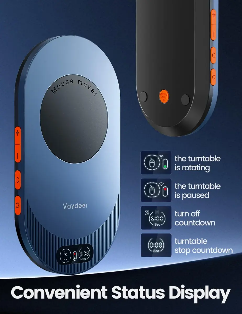 Vaydeer Air 3 Ultra Mouse Mover with App, Dark Purple | Keeps PC Active - view 4