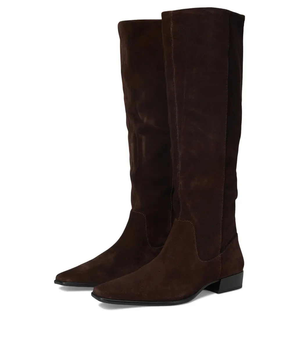 Vagabond Women's Nella Suede Boots, Java, Size 6 | Timeless Tall Knee-High Style - main product image