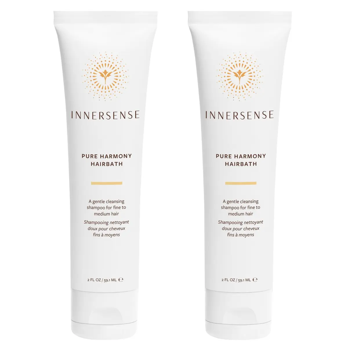 INNERSENSE Organic Beauty Pure Harmony Hairbath Shampoo 200ml (6 Fl Oz) | Gentle Cleansing for Fine to Medium Hair - main product image