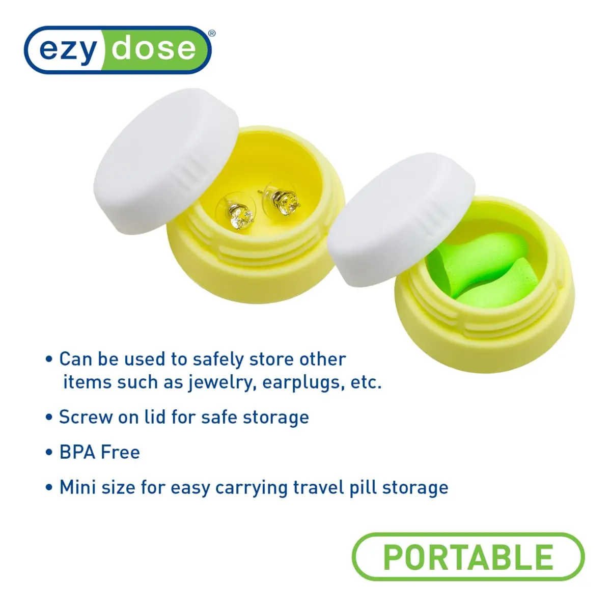 Ezy Dose Reusable Travel Silicone Storage Jar, Grayscale Colors, 3 Pack | Multi-Purpose, Leak-Resistant & TSA Approved - view 5