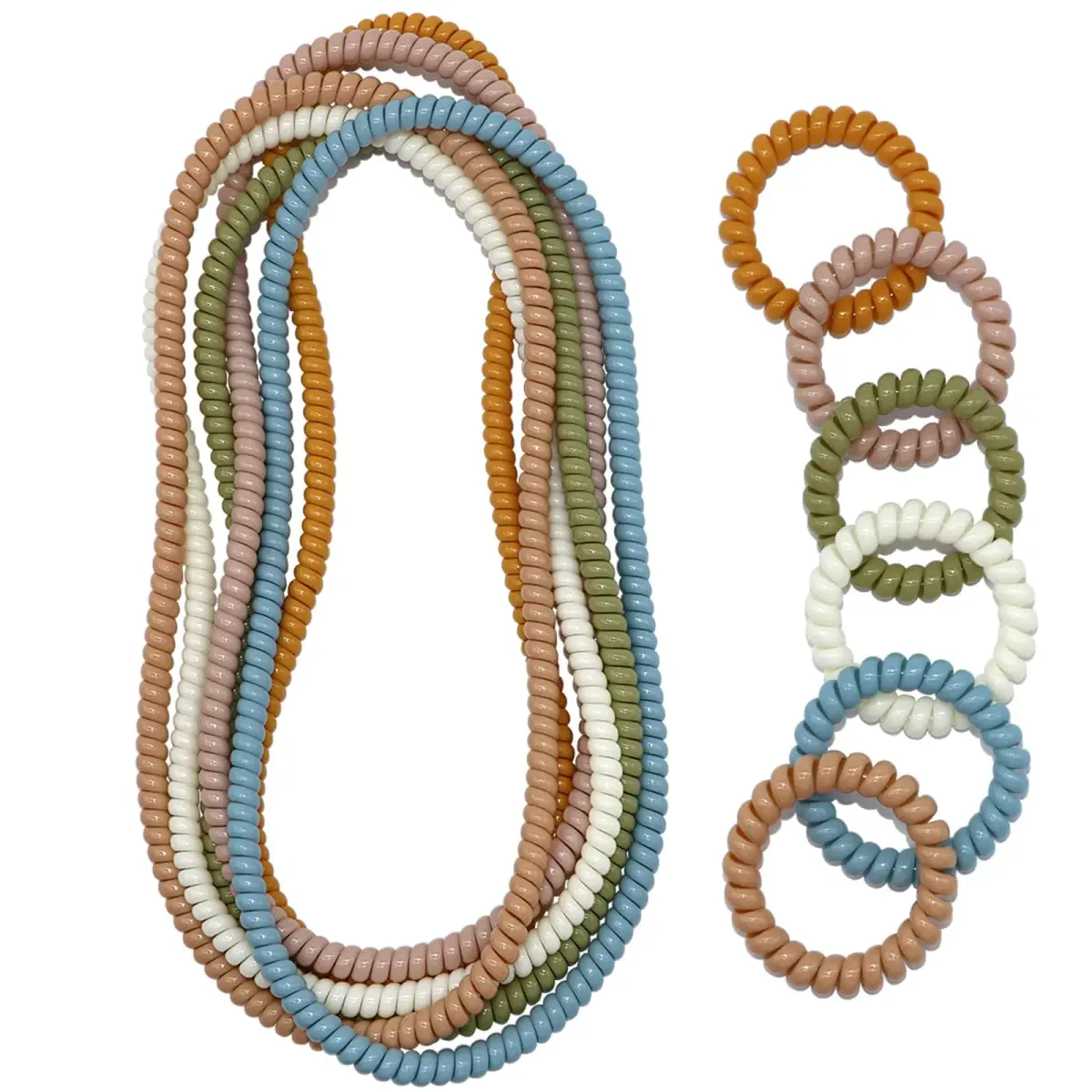Olugu 12 Pack Stretchy Fidget Bracelet Necklace for Sensory Kids | BPA-Free PLA Material - main product image