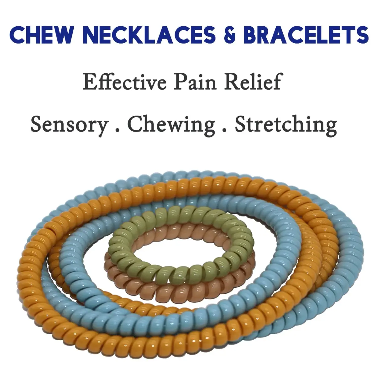 Olugu 12 Pack Stretchy Fidget Bracelet Necklace for Sensory Kids | BPA-Free PLA Material - view 5