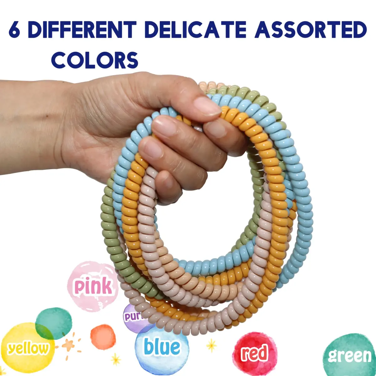 Olugu 12 Pack Stretchy Fidget Bracelet Necklace for Sensory Kids | BPA-Free PLA Material - view 2