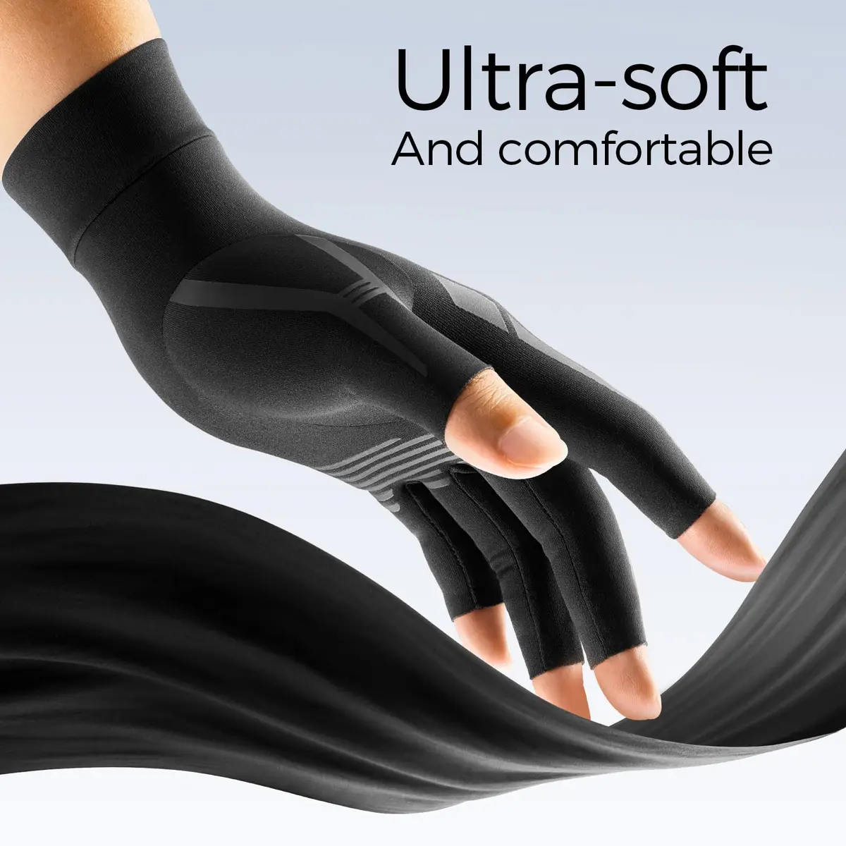 FREETOO All-Around Compression Arthritis Gloves for Women Men | Support for Pain Relief & Circulation (70-120 chars) - view 4