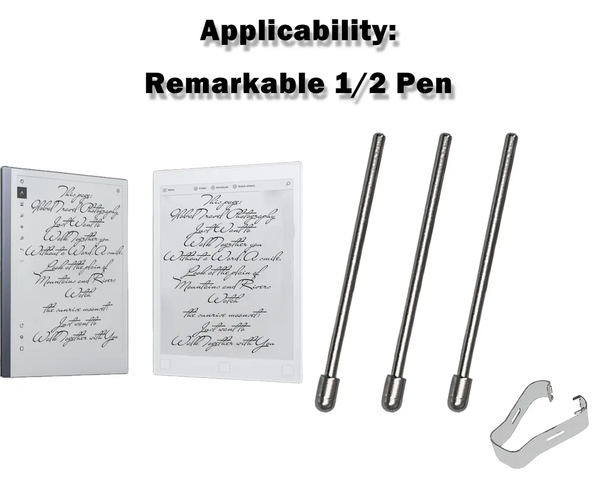 Peixiong Metal Pen Nibs Replacement for Remarkable 1/2 Pen | Durable Titanium Alloy Tips - view 2