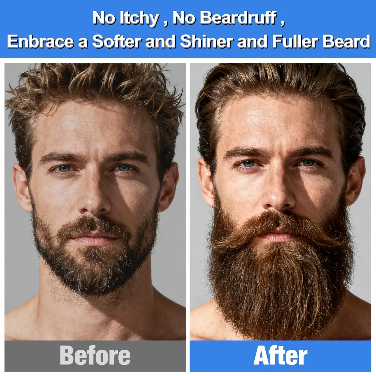 FULLLIGHT TECH Beard Grooming Kit 5 Fl Oz | Nourishing Beard Oil & Vanilla Wash for Men - view 4