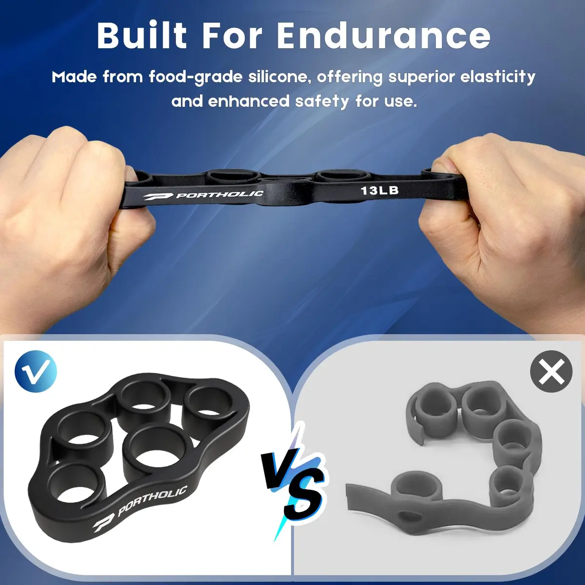 PORTHOLIC 4 Pack Hand Exerciser Grip Strengthener Set | Finger Stretcher & Forearm Trainer - view 2