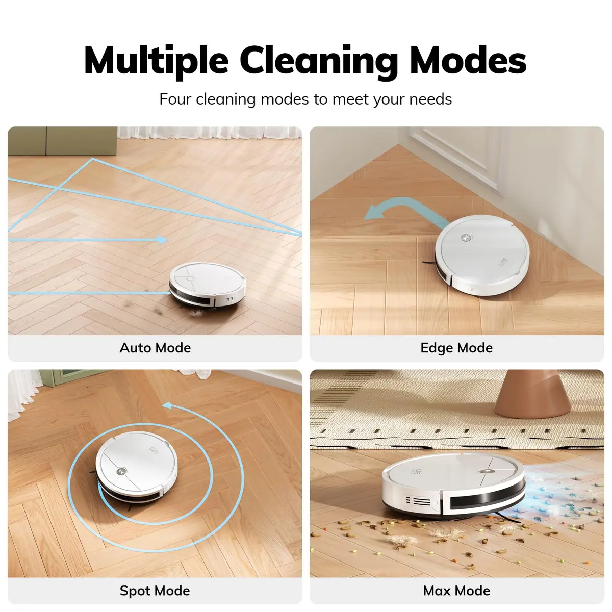 ILIFE V2 Robot Vacuum Cleaner 2.99-inch Slim, Tangle-Free Suction, White | Ideal for Hard Floors & Pet Hair - view 7