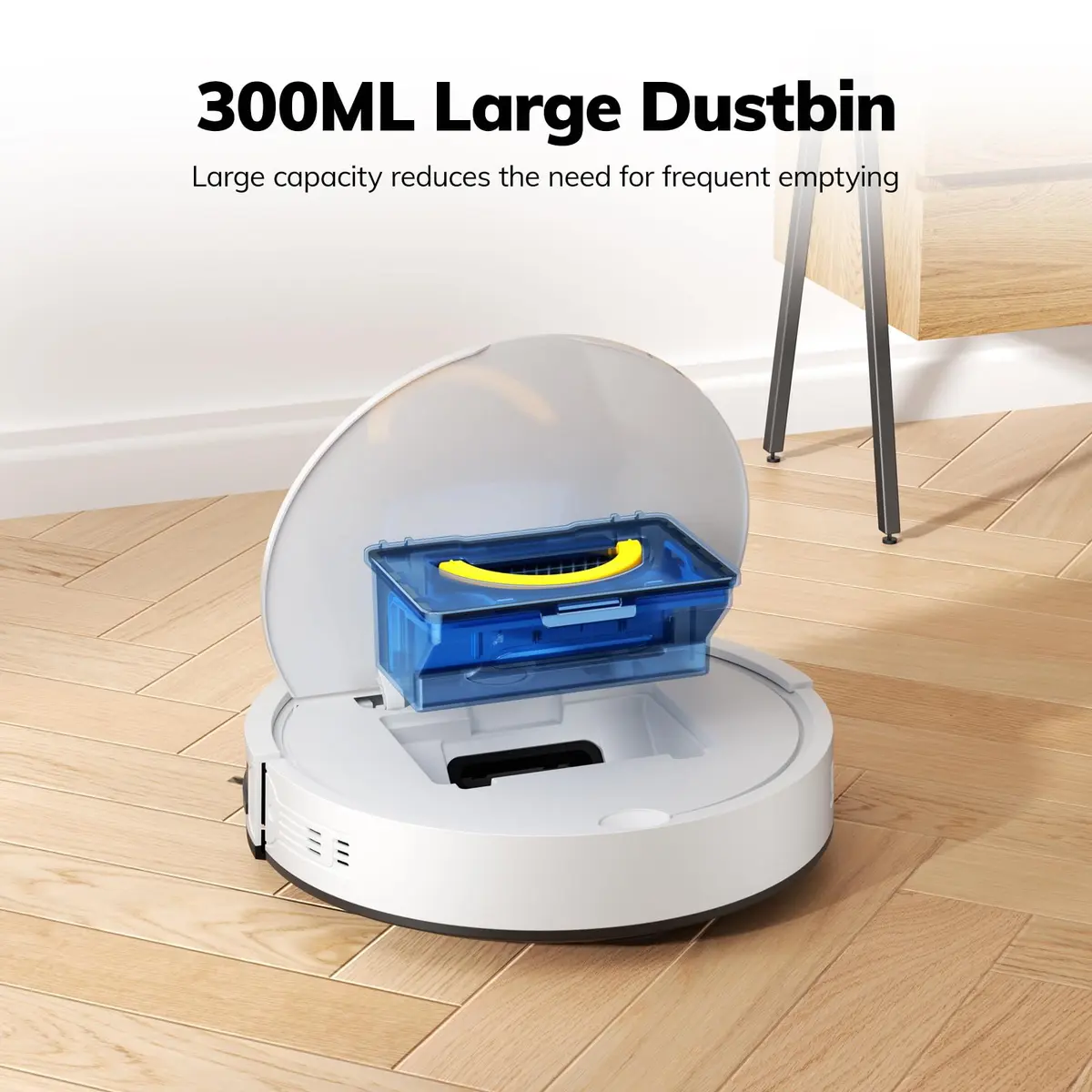 ILIFE V2 Robot Vacuum Cleaner 2.99-inch Slim, Tangle-Free Suction, White | Ideal for Hard Floors & Pet Hair - view 8