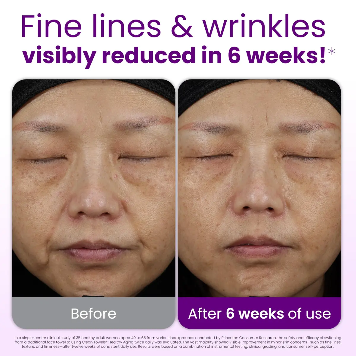 CLEAN SKIN CLUB Healthy Aging Clean Towels XL 50 Count | Clinically Shown to Reduce Fine Lines & Wrinkles - view 2