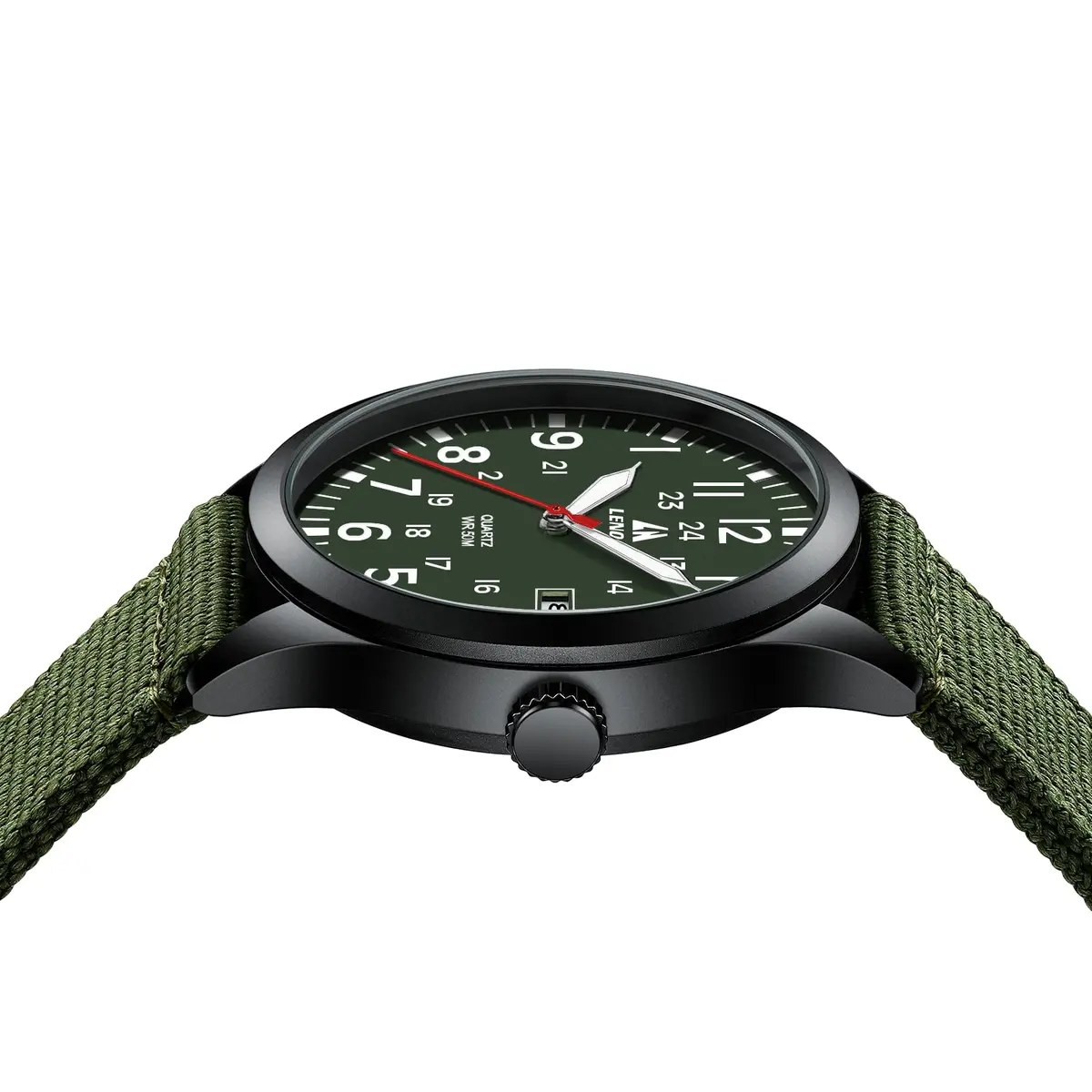 LN LENQIN Mens Military Sport Analog Quartz Watch 42mm Waterproof 3ATM | Stylish Tactical Timepiece for Men - view 5