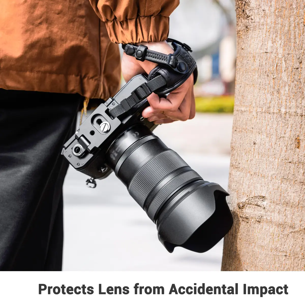 JJC HB-102 Lens Hood for Nikon Z 24-120mm f4 S & 28-400mm f4-8 VR Lenses | Reversible Bayonet Mount Shade - view 4