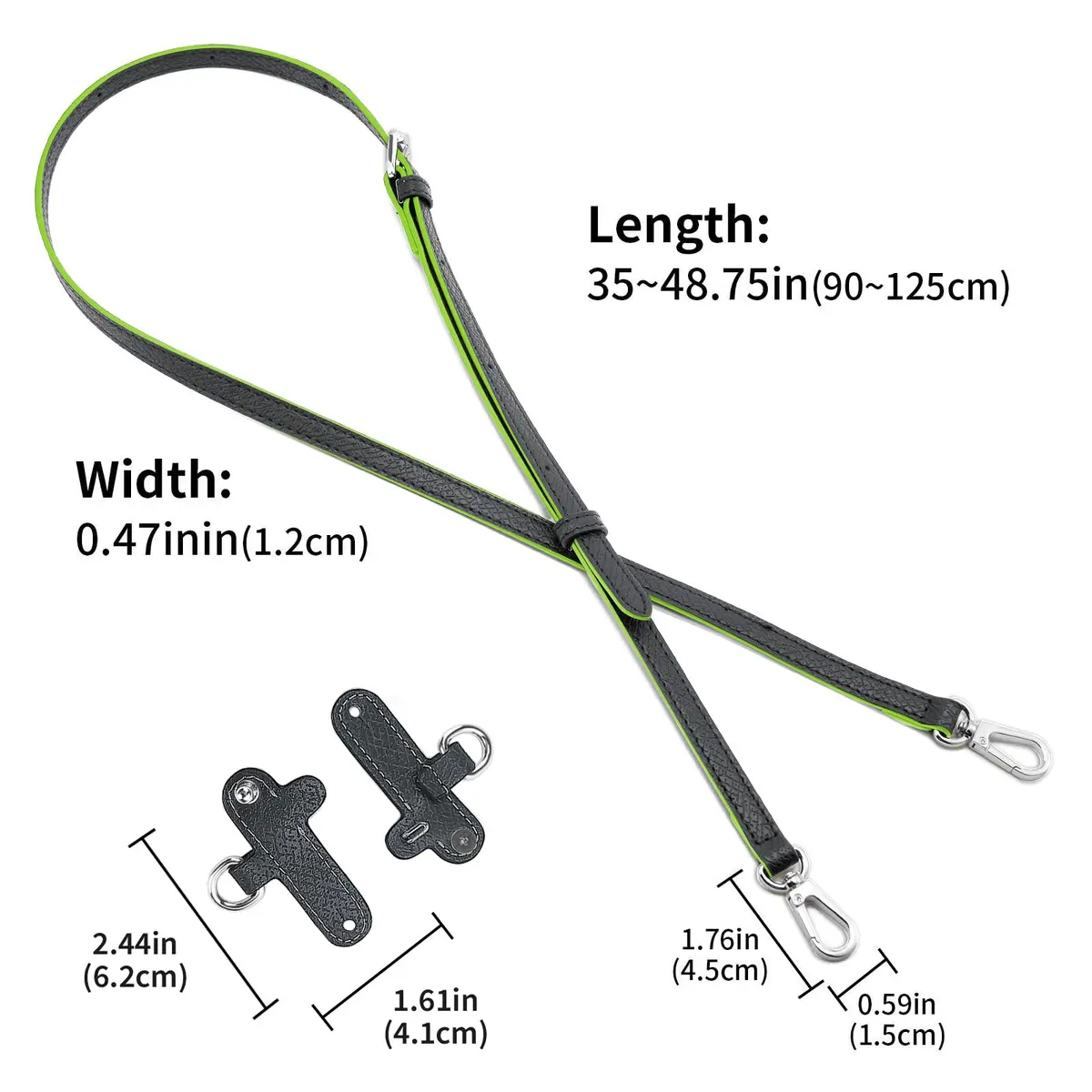 DEVPSISR Adjustable Leather Strap for Longchamp Handbag | 1.2 cm (0.47 inches) Width - view 2
