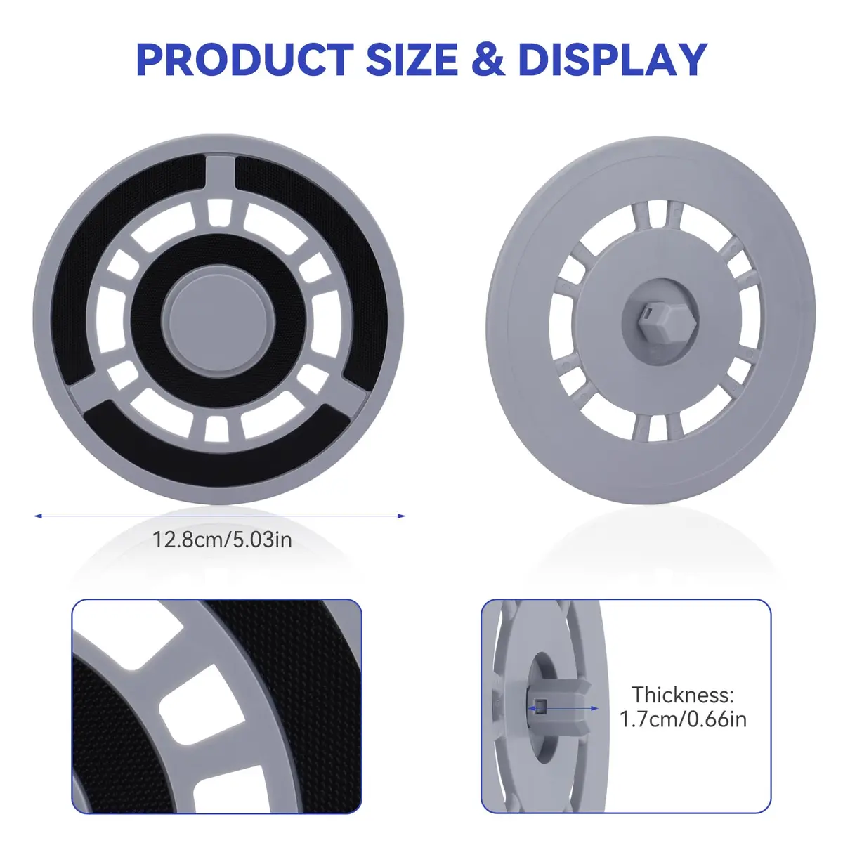 Sgizoku Mop Pad Plate Accessories for Roborock Q Revo, Qrevo MaxV, Qrevo S, Qrevo Pro, Qrevo Master Vacuum Cleaner - 2 Pack - view 3