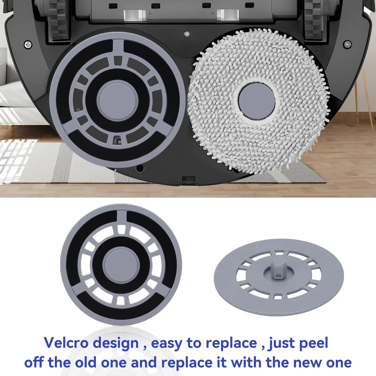 Sgizoku Mop Pad Plate Accessories for Roborock Q Revo, Qrevo MaxV, Qrevo S, Qrevo Pro, Qrevo Master Vacuum Cleaner - 2 Pack - view 4