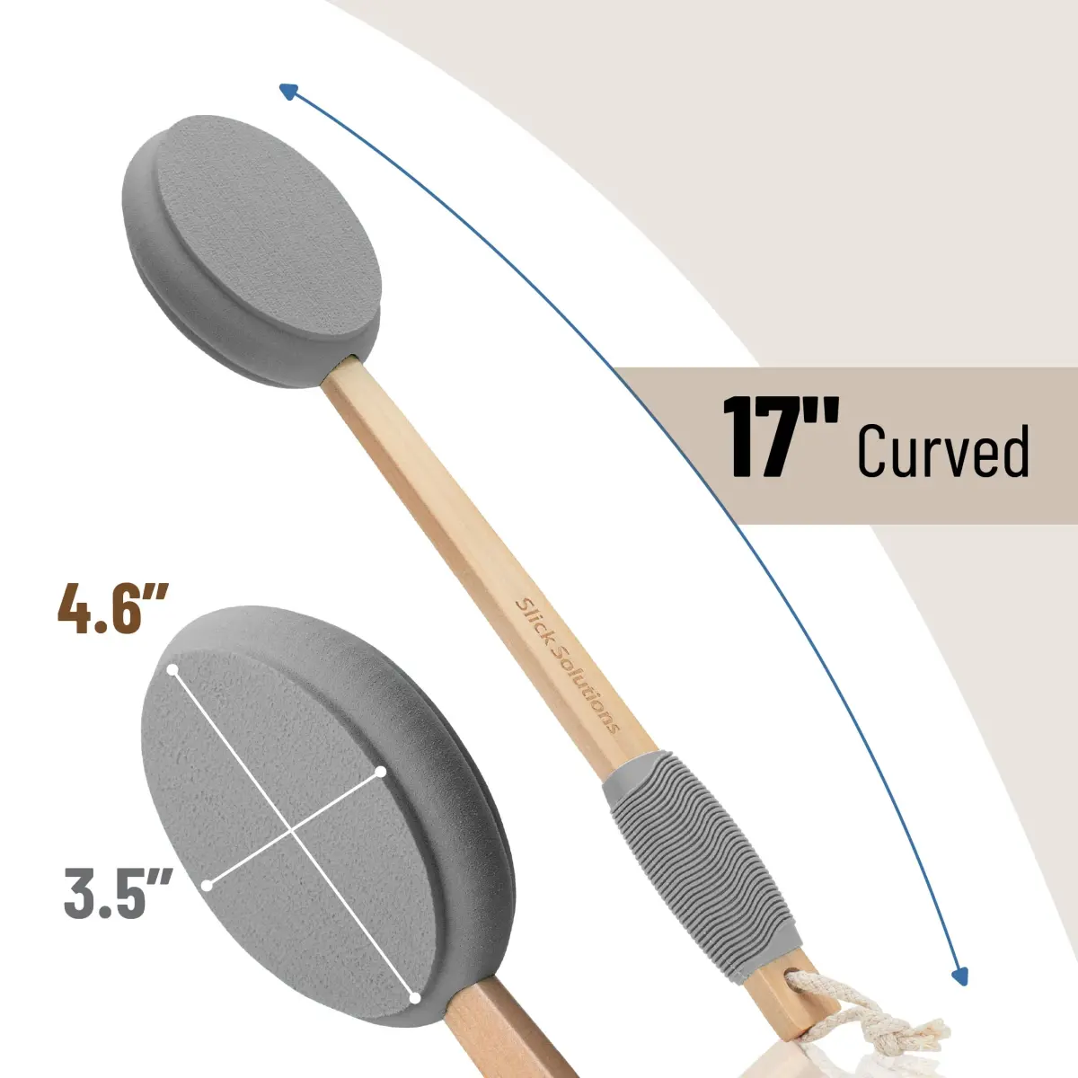 Slick Solutions 17 Inch Lotion Applicator - Gray, 1 Pack | Effortless Back & Body Application - view 2