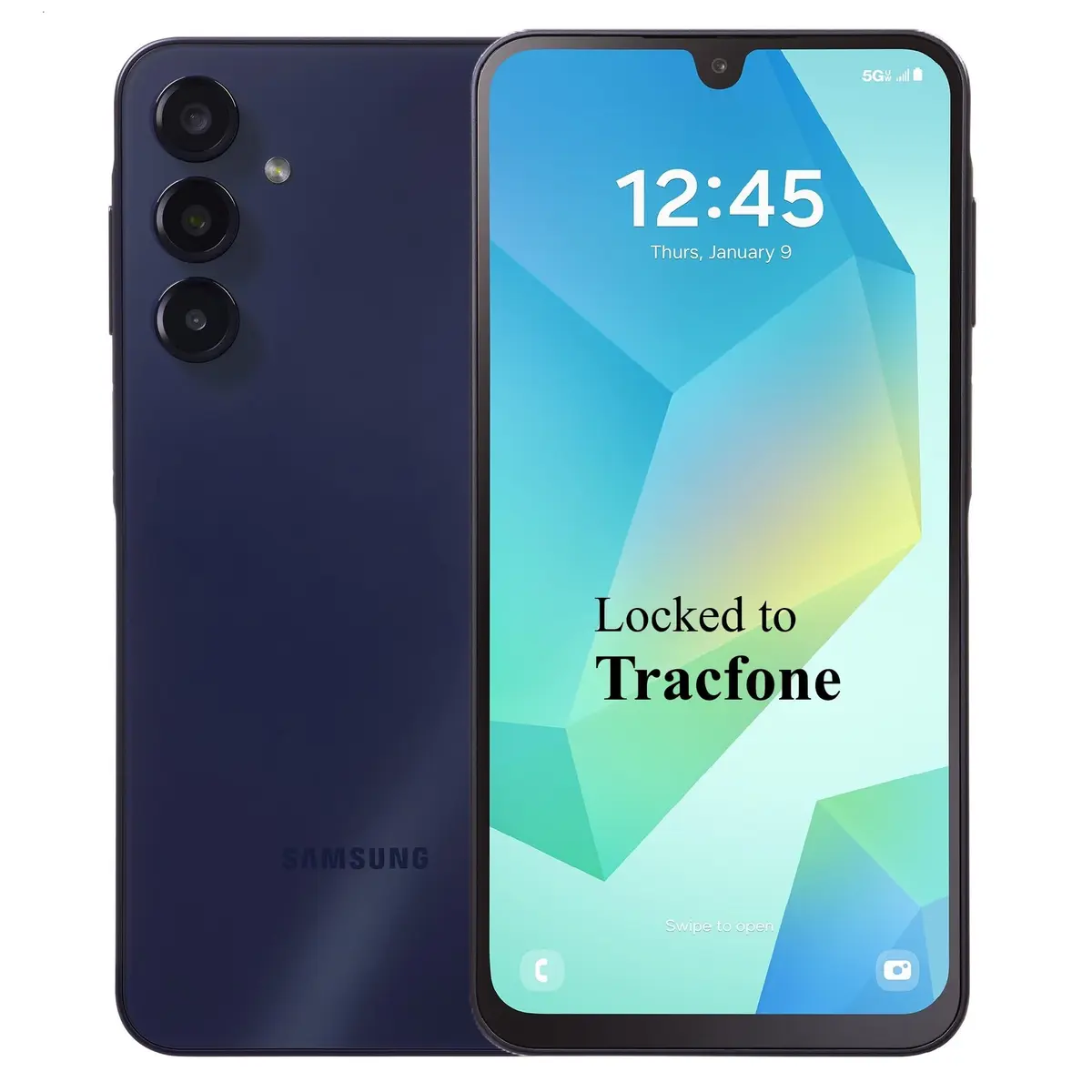 Tracfone Samsung Galaxy A16 5G Phone - 128GB, 1-Yr Plan Included, Black | 6.7-inch FHD+ AMOLED, 50MP Triple Camera, 5G - main product image