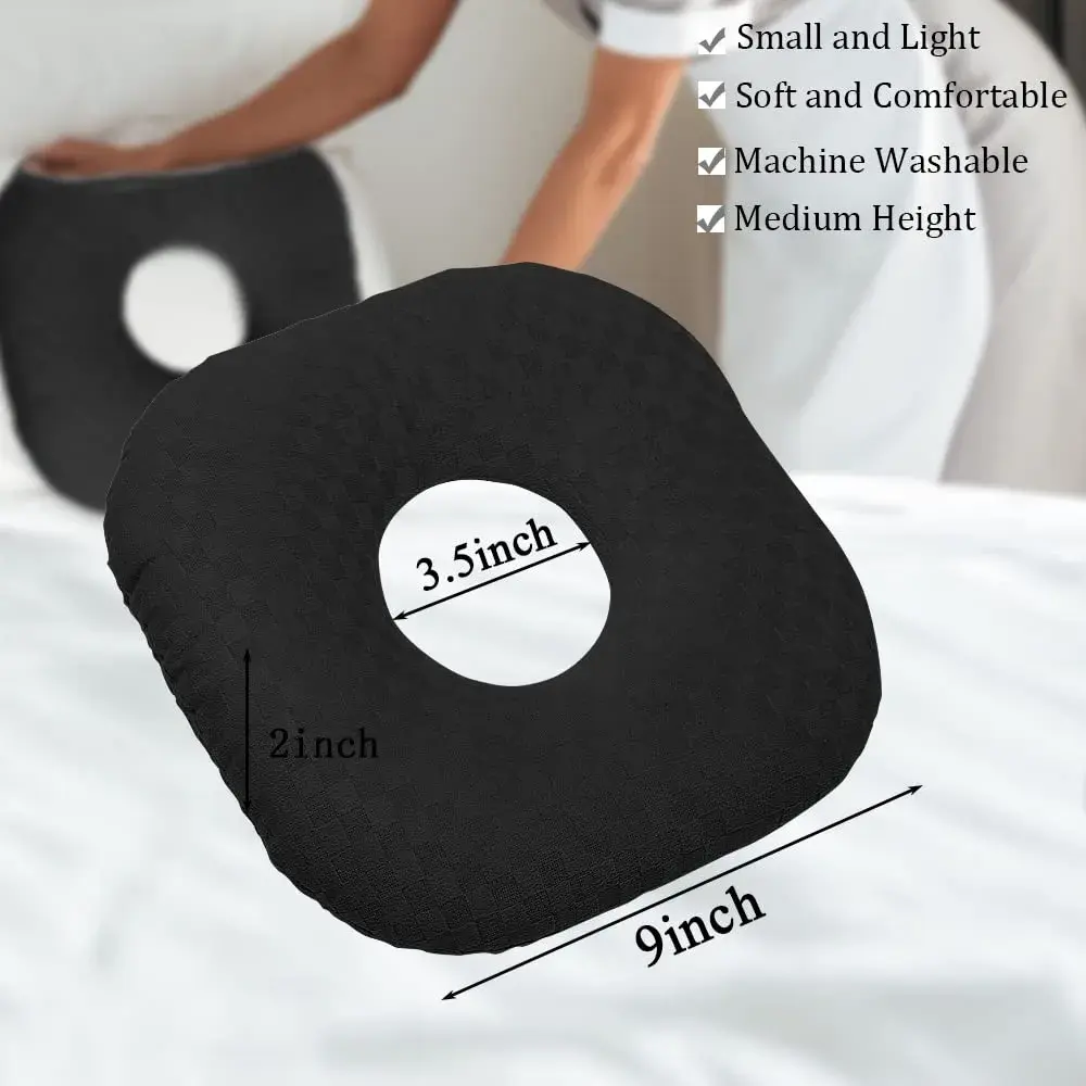 Wuronsa Cooling Ear Piercing Pillow with Hole | 23cm (9")L x 8.9cm (3.5")W - view 3
