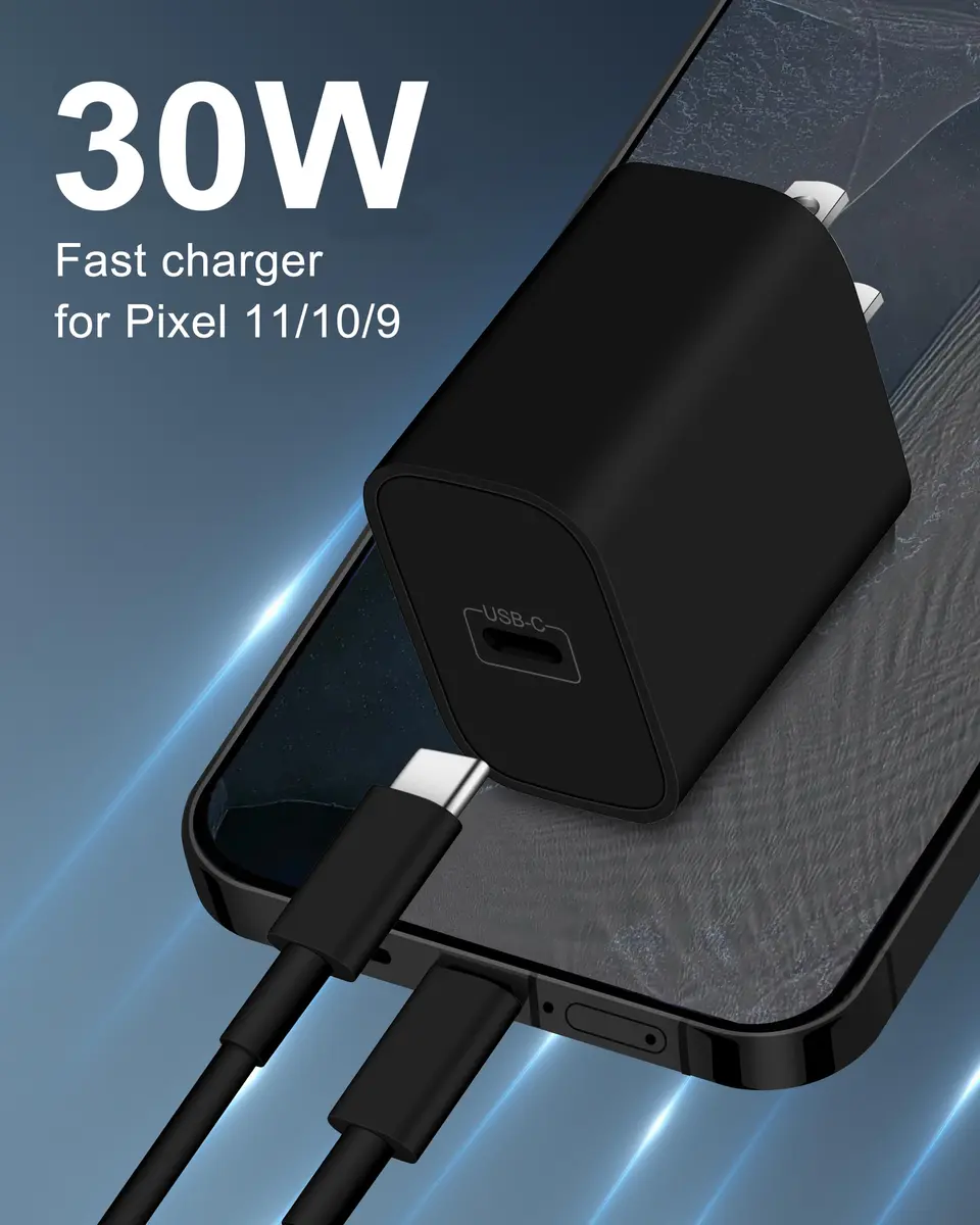 ARCCRA 30W USB C Fast Charger for Google Pixel 11/11 Pro XL/Fold/10/9/8/7/6 Pro XL | 6FT USB C Cable - view 2