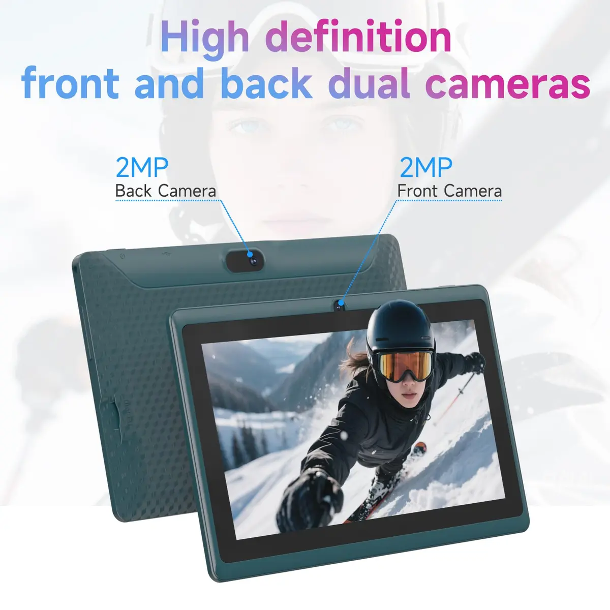 HOTTABLET 7-Inch Android 14 Tablet with Case, 8GB RAM (3+5GB Expand) + 32GB ROM, IPS Screen, Dual Camera, WiFi (Navy) - view 5