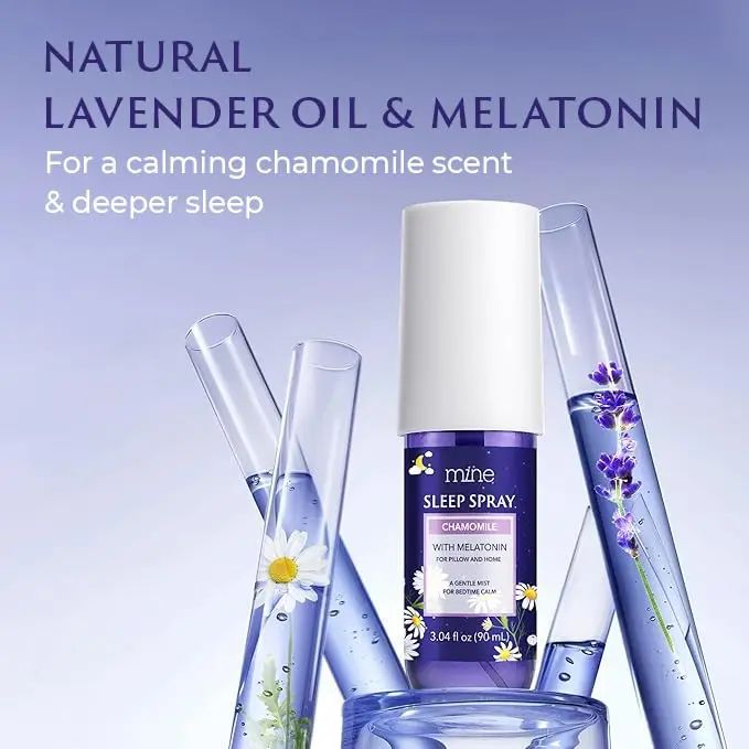 Mine Chamomile & Lavender Sleep Spray 90ml (3.04 fl oz) | Natural Essential Oils for Deep Sleep - view 4