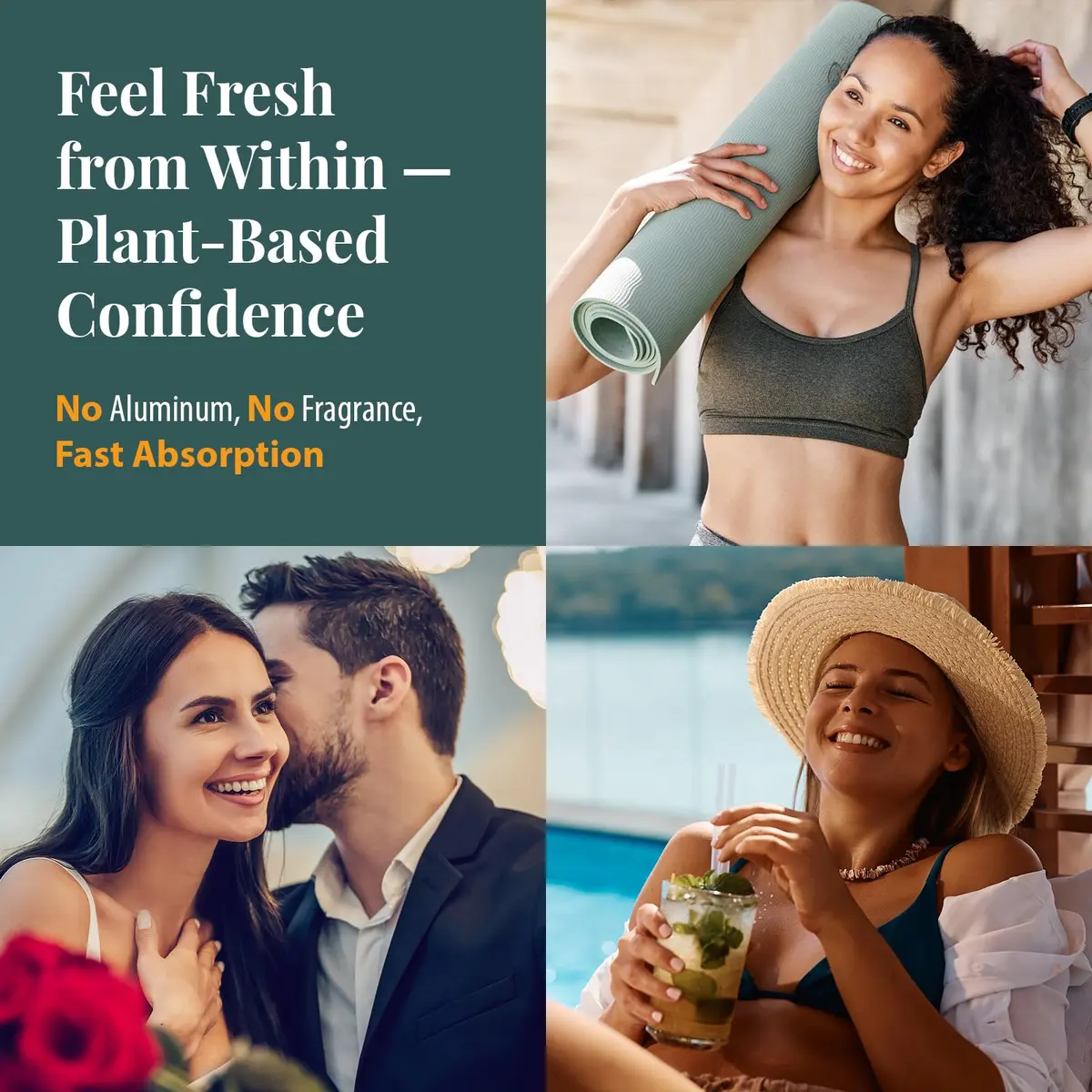 Flarovexarith Women's Body Deodorizing Supplement – Chlorophyll Capsules for Odor, Breath & Gut Detox (60 Caps) | Vegan with Matcha & Apple Cider Vinegar - view 2