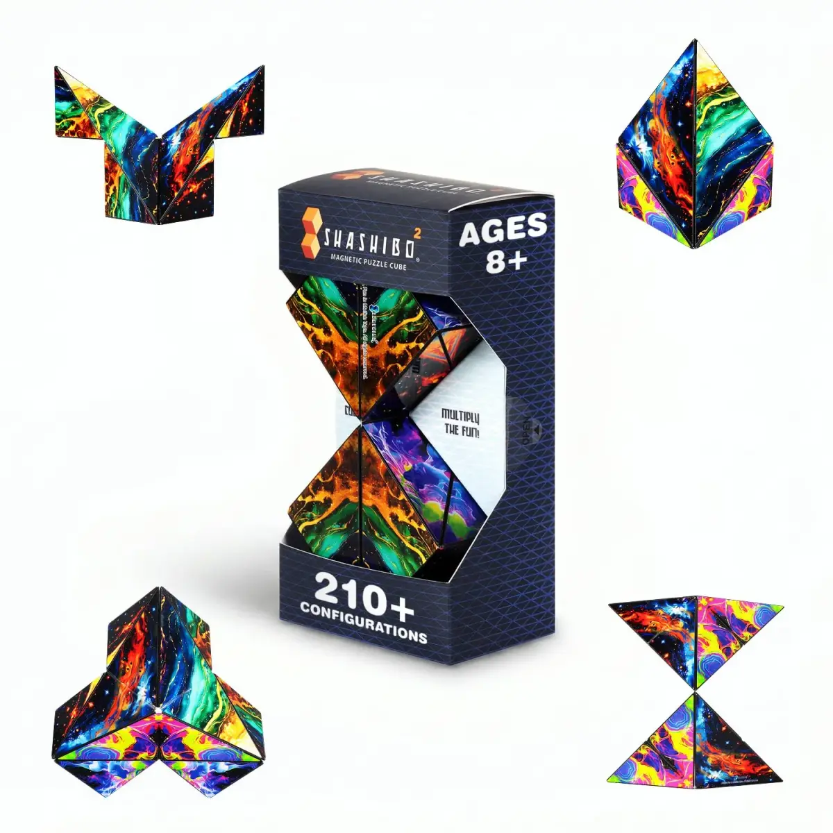 Shashibo ICOSA XL Infinity Magnetic Puzzle Toy 9.6cm (3.8in) | Advanced STEM/STEAM Fidget Toy - main product image