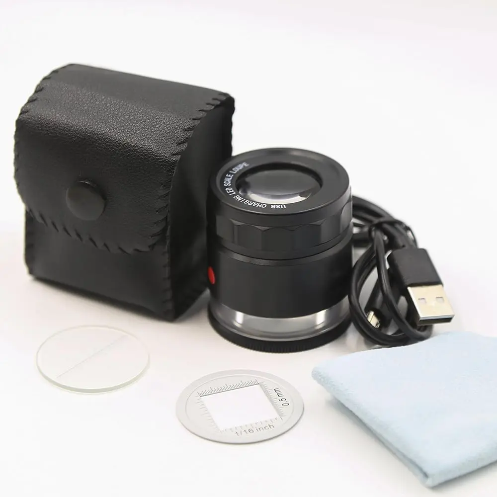 Koparneed 10x Jewelers Loupe Rechargeable with UV & LED Lights | Adjustable Focus for Gemstones & Jewelry Inspection - view 9