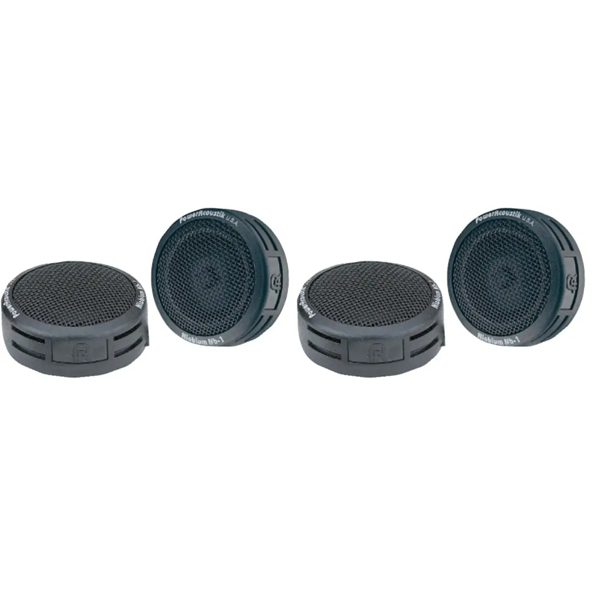 Power Acoustik NB-1 200-Watt 2-Way Mount Tweeters (Pack of 2, Black) | High Frequency Car Audio Speakers - main product image