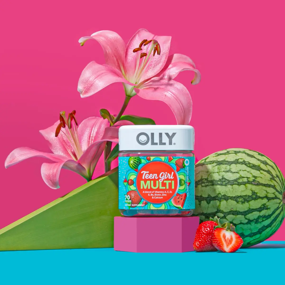 OLLY Teen Girl Multi Gummy Vitamins 100 Count | Supports Healthy Skin and Immune System - view 4