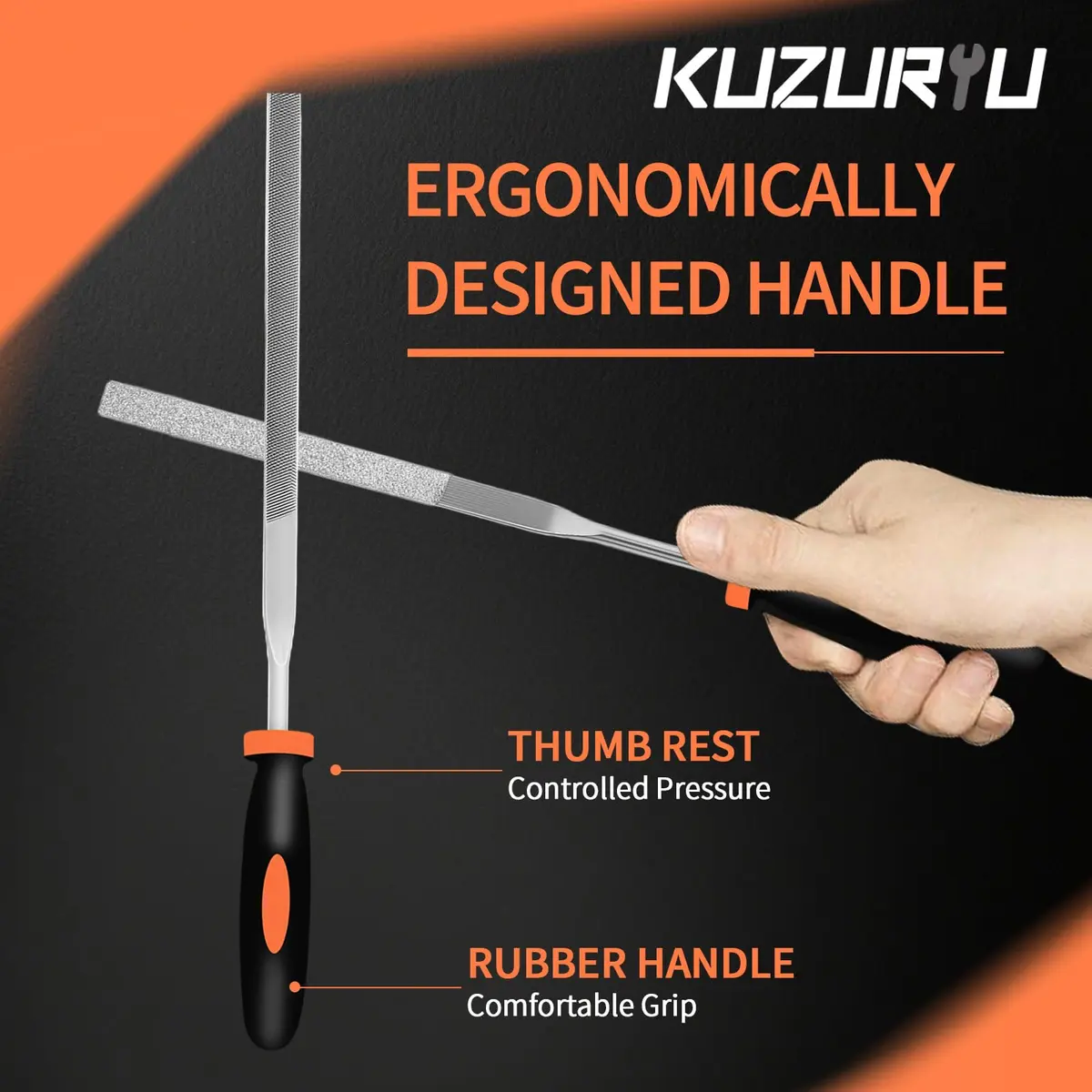 KUZURYU Needle File Set - 14PCS Small Diamond & Steel Files for Jewelry, Wood & Metal Crafting | Durable & Portable (150mm) - view 6