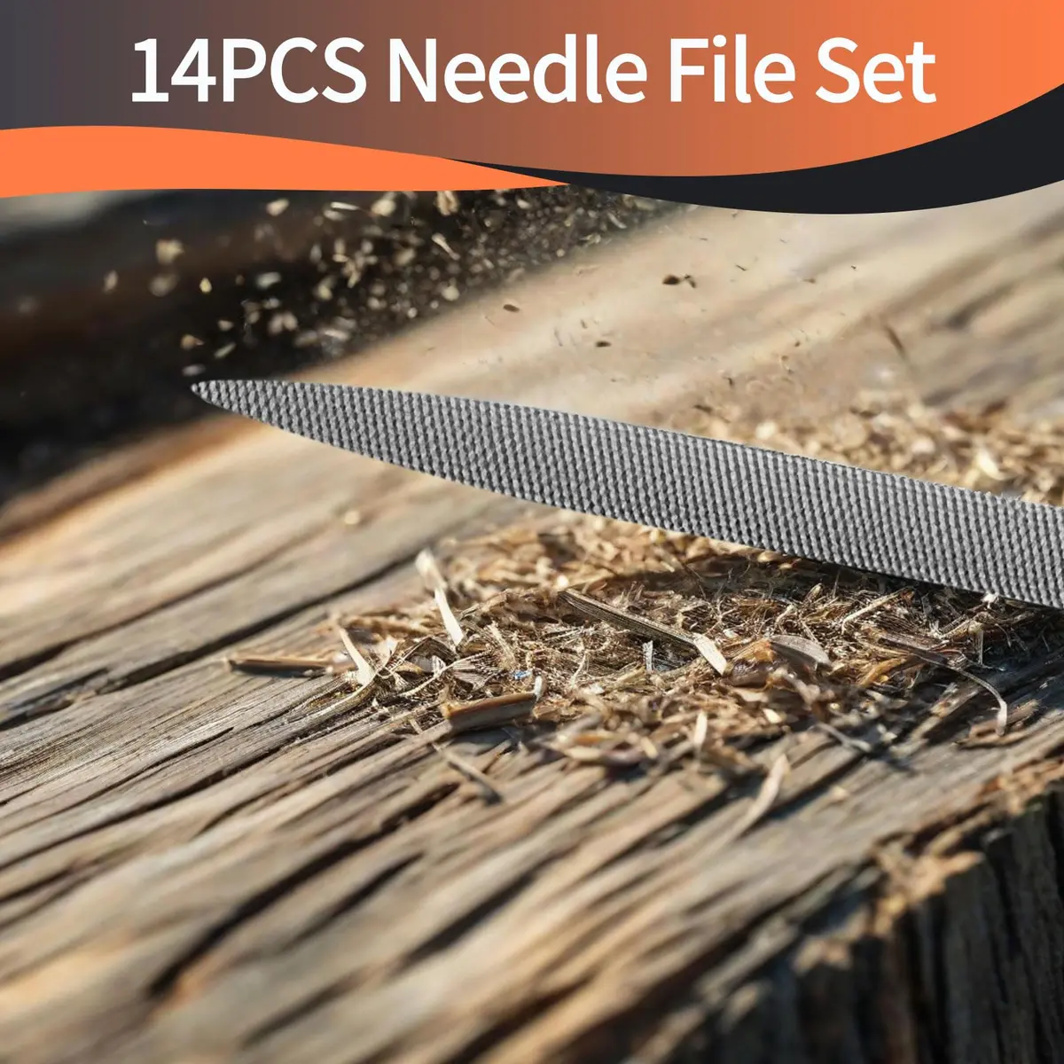 KUZURYU Needle File Set - 14PCS Small Diamond & Steel Files for Jewelry, Wood & Metal Crafting | Durable & Portable (150mm) - view 8