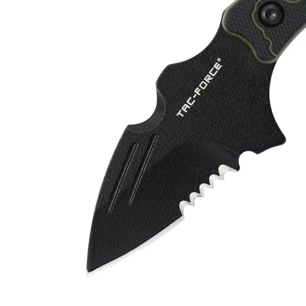 Tac-Force Fixed Blade Knife, 5.5 Inches Overall, G10 Handle with Finger Ring, Black Nylon Sheath for Hunting, Camping, Outdoor - view 3