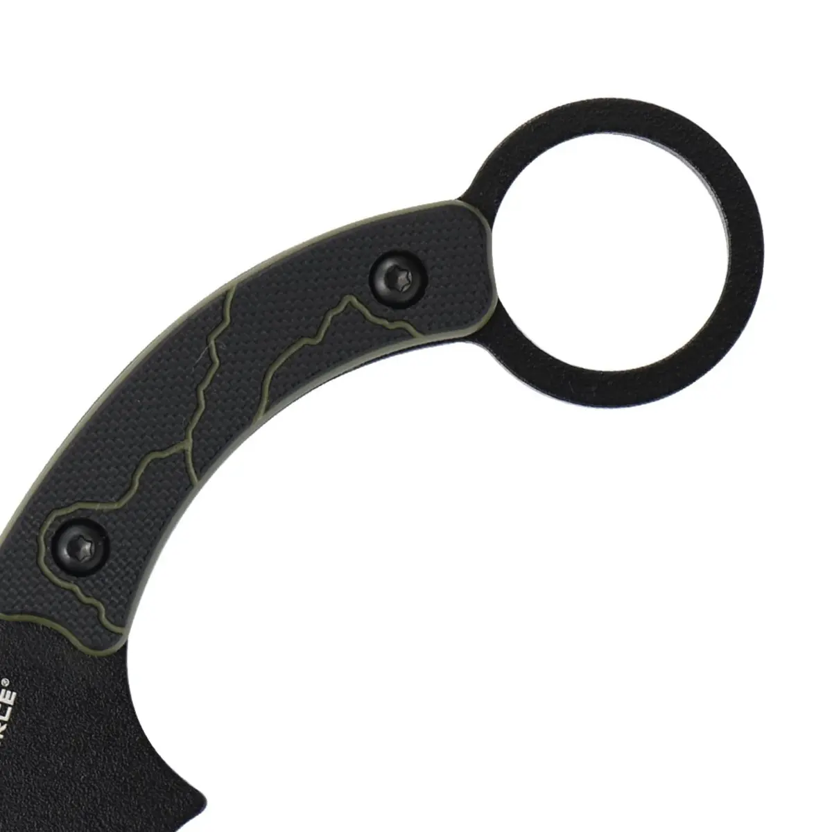 Tac-Force Fixed Blade Knife, 5.5 Inches Overall, G10 Handle with Finger Ring, Black Nylon Sheath for Hunting, Camping, Outdoor - view 4