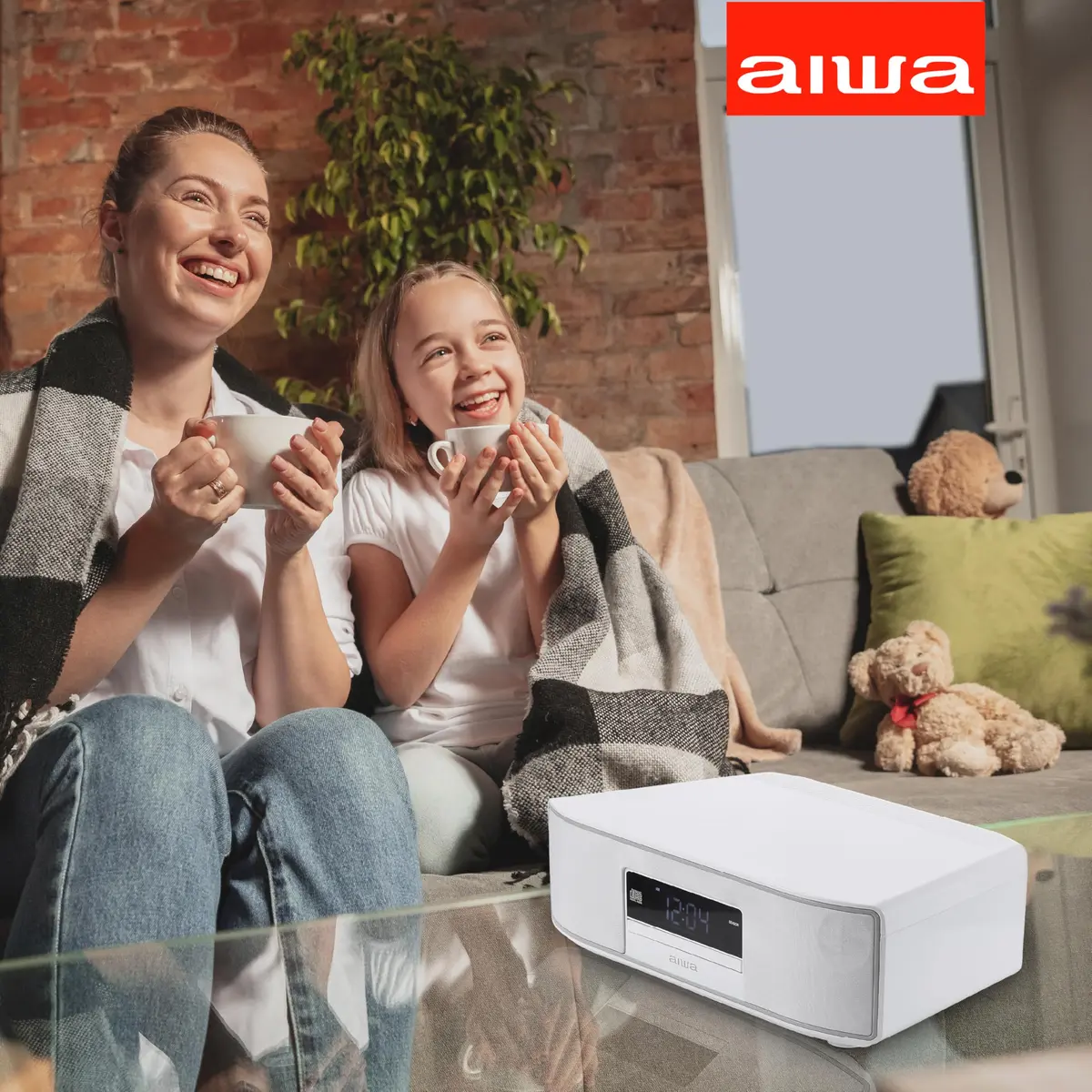 Aiwa Exos Home 30W Bluetooth Speaker with CD Player & FM Radio | Rich Sound, Built-In CD, FM Presets - view 2