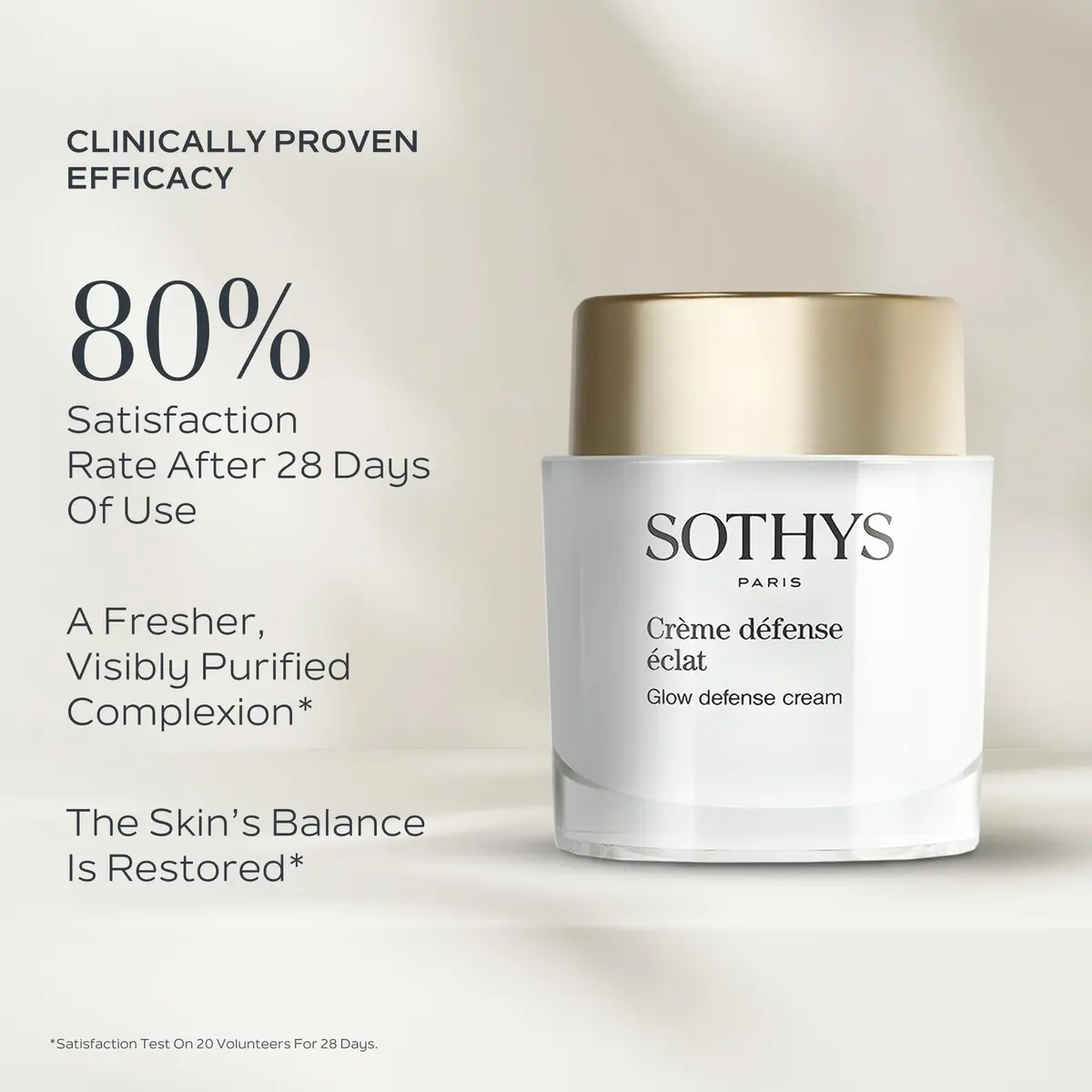 SOTHYS Glow Defense Cream Daily Face Moisturizer for Dull Skin | Hydrates & Refines Texture - view 3