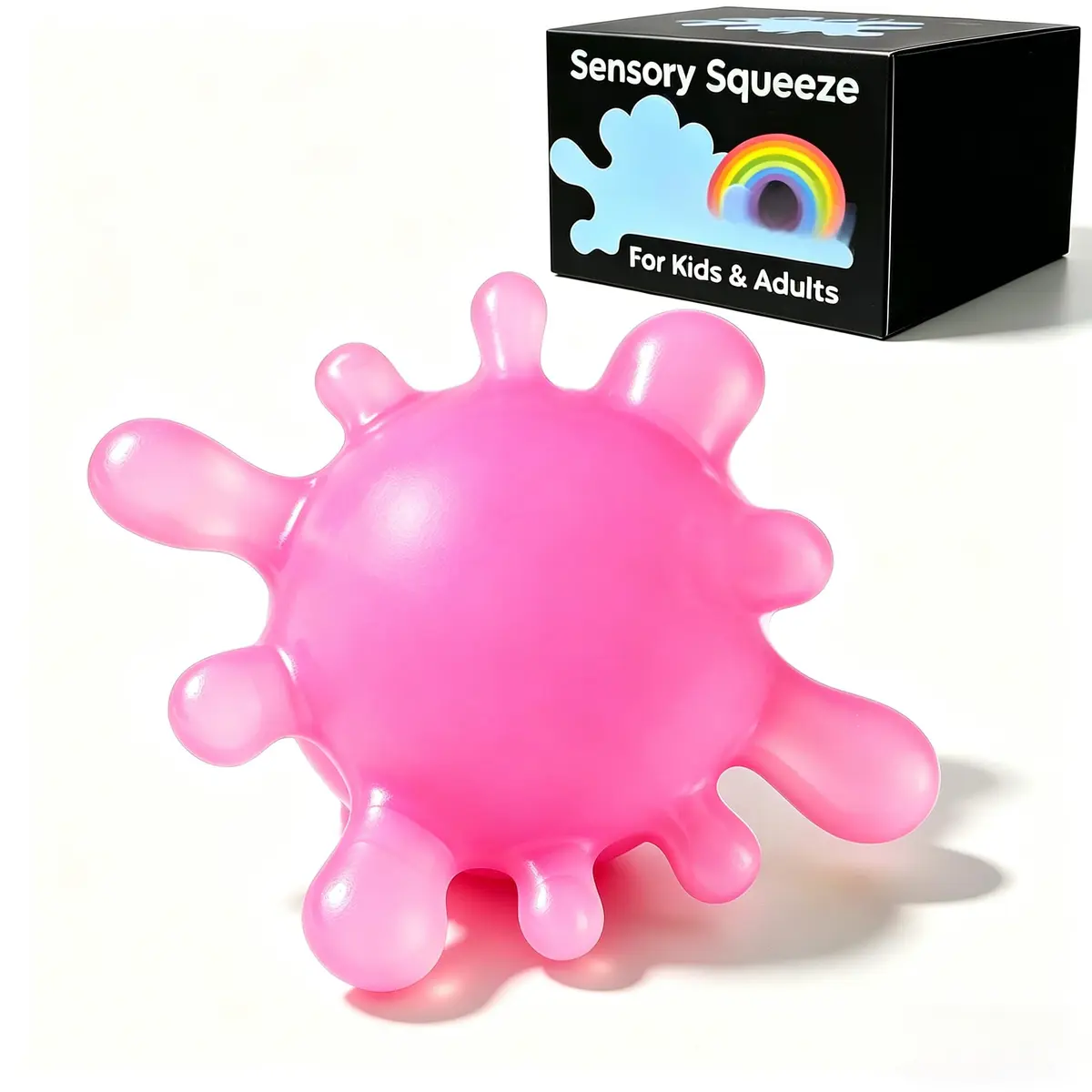 Drephere Splat-Tastic Squishy Stress Ball Toy 8cm (3.15in) | Sensory Fidget Toy for Kids & Adults - main product image