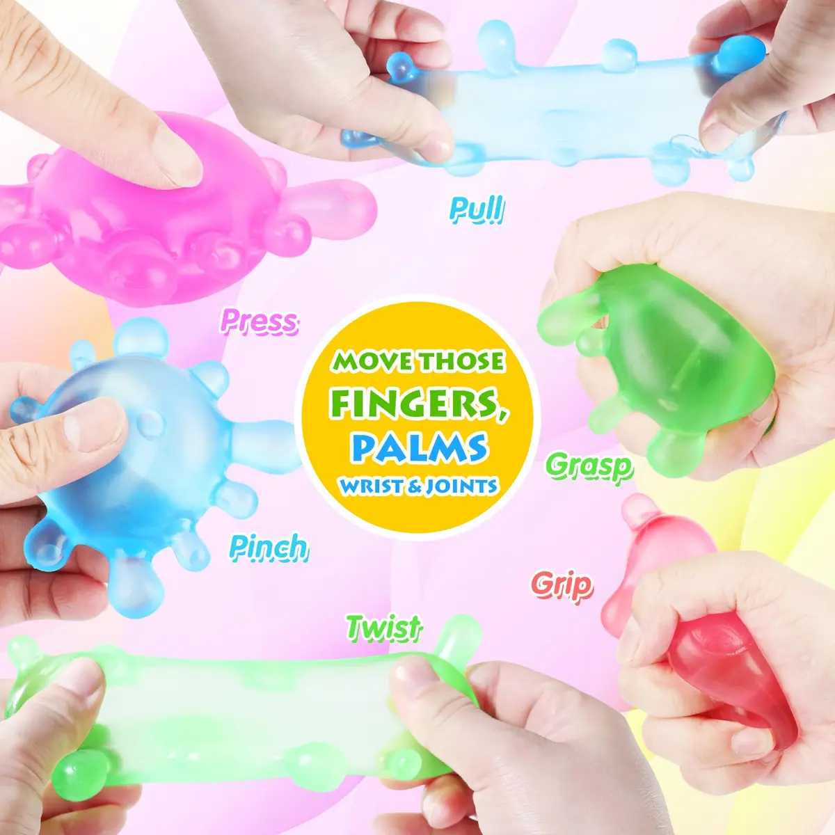 Drephere Splat-Tastic Squishy Stress Ball Toy 8cm (3.15in) | Sensory Fidget Toy for Kids & Adults - view 4