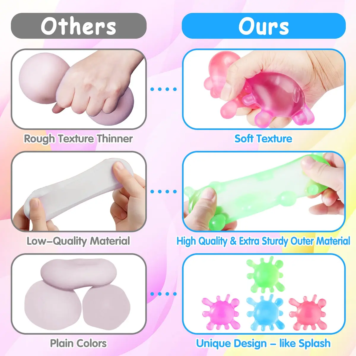 Drephere Splat-Tastic Squishy Stress Ball Toy 8.0 cm (3.15 inches) | Sensory Fidget Toy for Kids & Adults - view 5