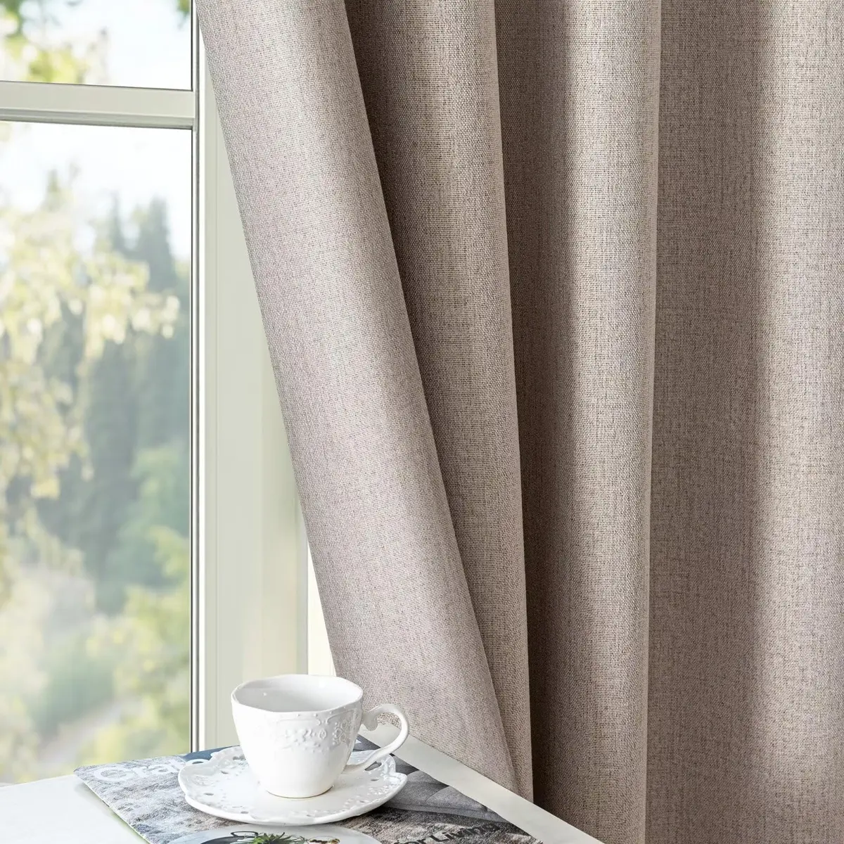 Zyvola 100% Blackout Curtains 52"W x 108"L | Thermal Insulated Room Darkening (70-120 chars) - main product image