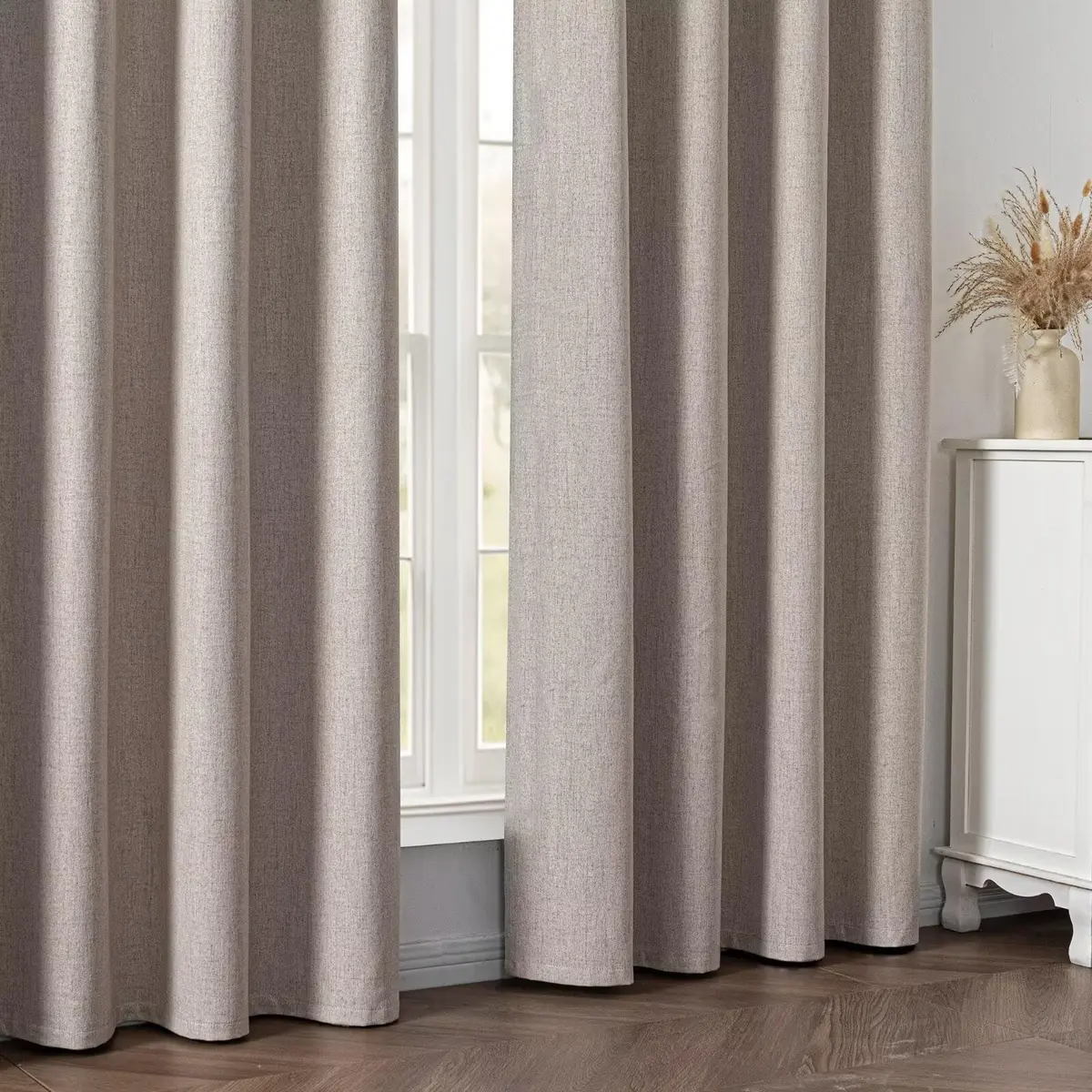 Zyvola 100% Blackout Curtains 52"W x 90"L | Thermal Insulated Room Darkening (120 chars) - view 7