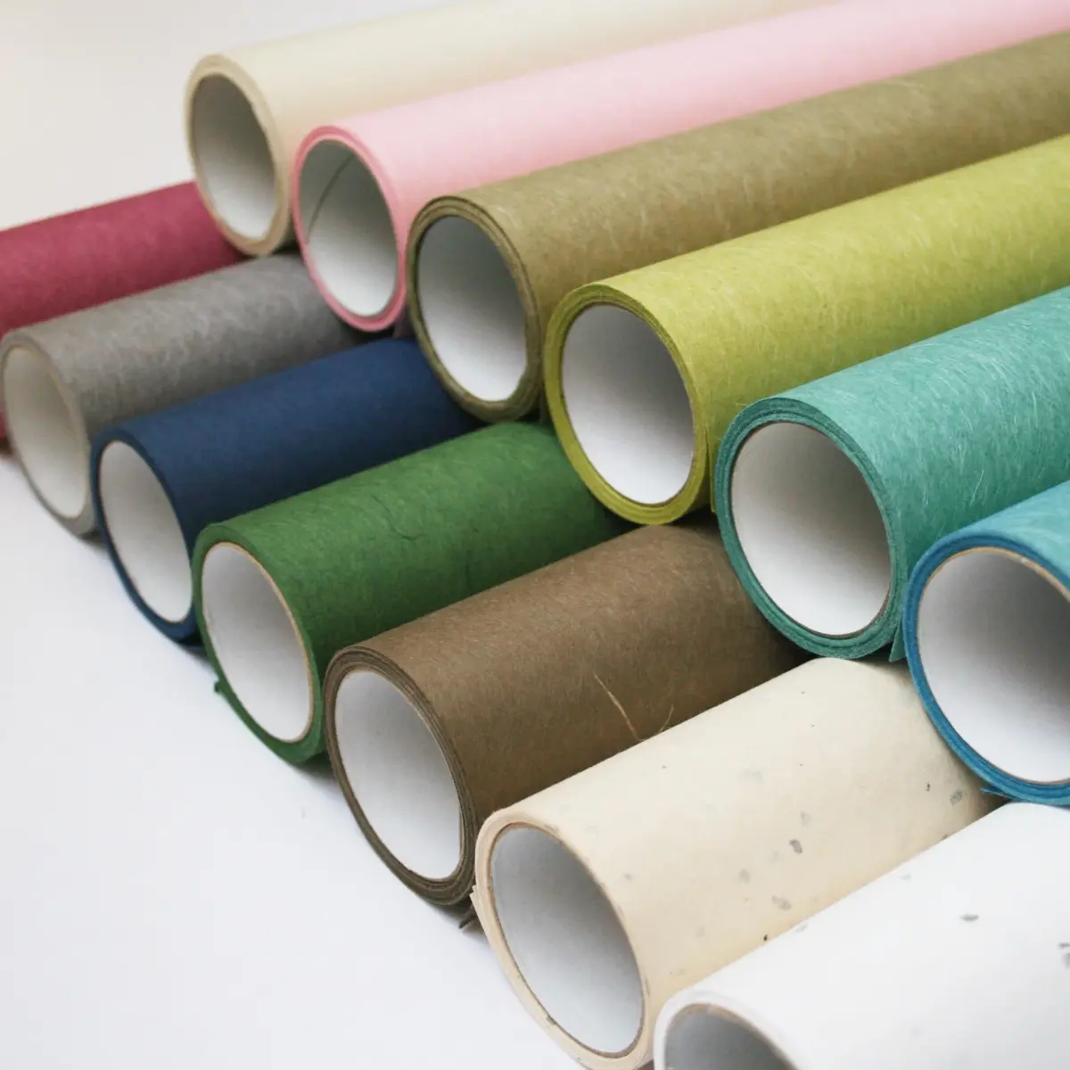 ONAO Shoji Paper Roll (28cm x 300cm / 11" x 118") Willow Green | Authentic Japanese Washi Paper for Screens & Crafts - view 6