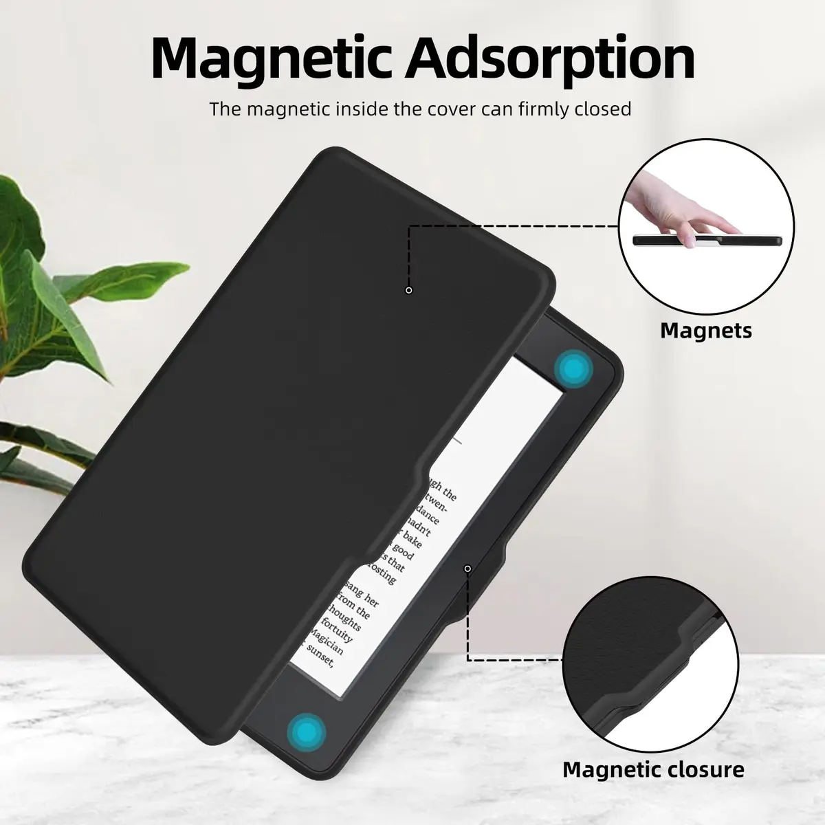 MOROCK Case for 6" Kindle Paperwhite 2012-2017 | Slim Lightweight PU Leather Auto Wake/Sleep Cover - view 5