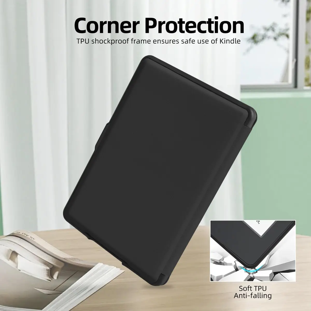 MOROCK Case for 6" Kindle Paperwhite 2012-2017 | Slim Lightweight PU Leather Auto Wake/Sleep Cover - view 6
