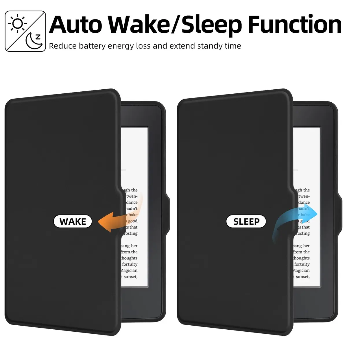 MOROCK Case for 6" Kindle Paperwhite 2012-2017 | Slim Lightweight PU Leather Auto Wake/Sleep Cover - view 4