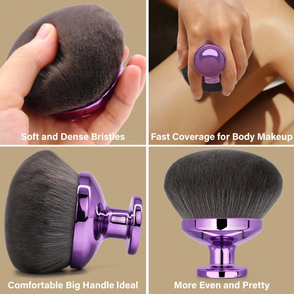 EOICCEOH Extra Large Body Makeup Brush 4 Inch | Flawless Self Tanner & Bronzer Application - view 5