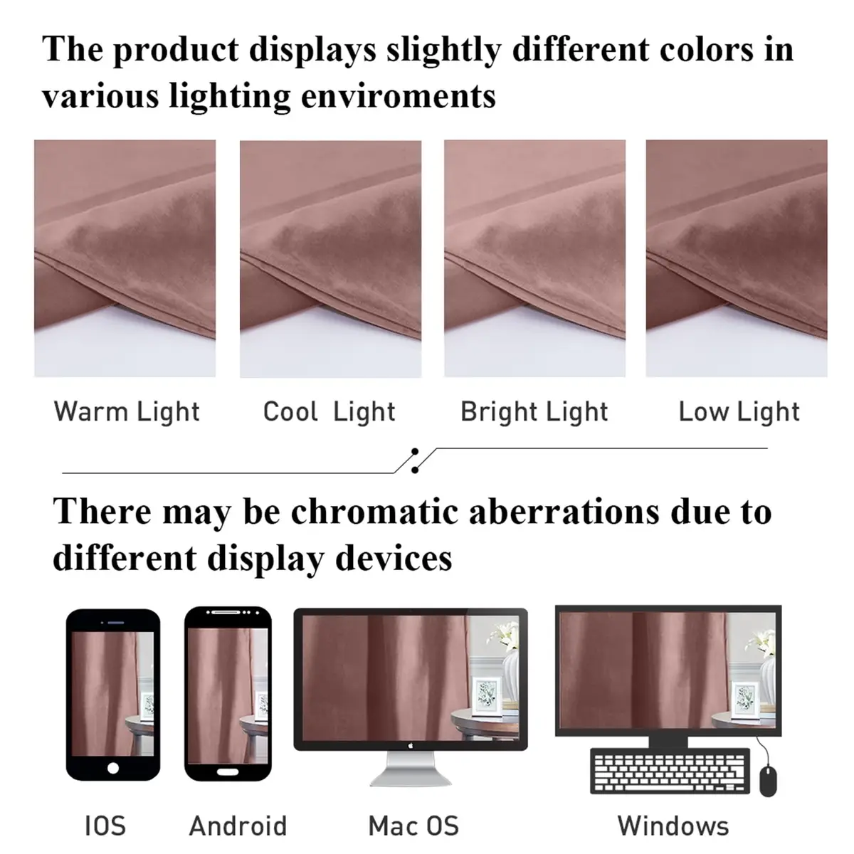 StangH Wild Rose Pink Velvet Curtains Nursery Privacy | Room Darkening, Energy Saving, Elegant - view 6