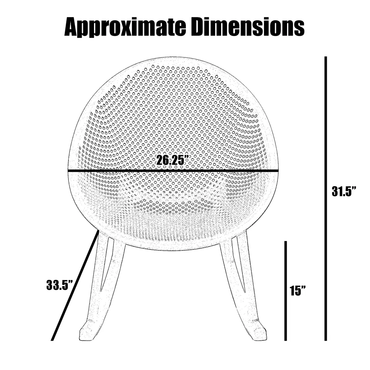 2xhome Set of 2 Patio Rocking Chairs | Oval Egg Shaped Lounge Rocker | All Weather Plastic | Modern Accent Side Chair for Indoor or Outdoor Use, Gray - view 3